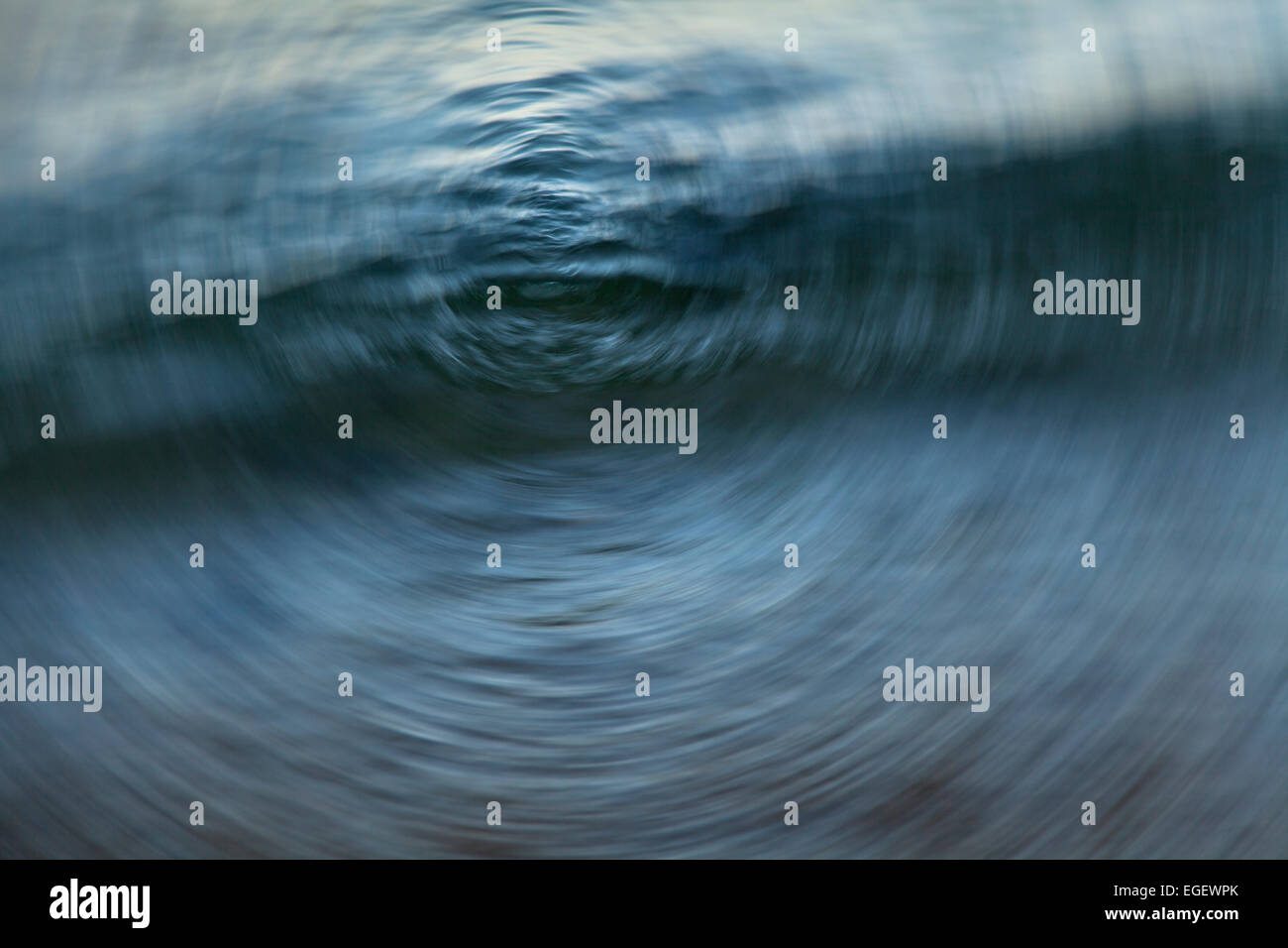 Spinning blue water Stock Photo Alamy