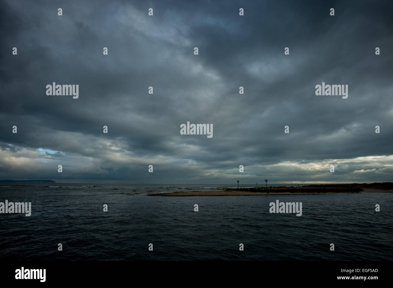 The Sea and Sky on a Stormy Day Stock Photo - Alamy