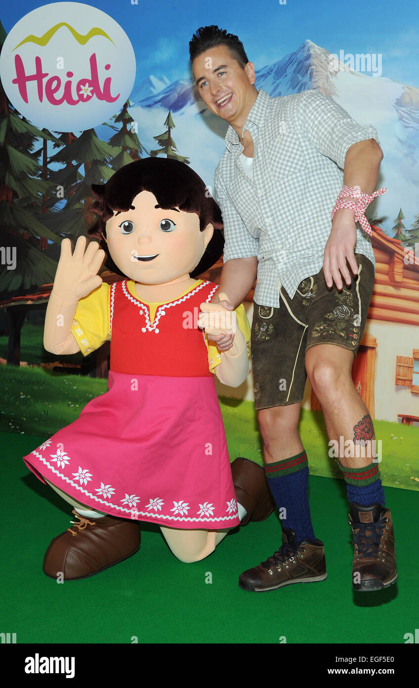 Austrian singer Andreas Gabalier records a new version of the 'Heidi' theme song at a studio in Munich, Germany, 24 February 2015. On 6 April a modernized version in 3D optics premieres Austrian singer Andreas Gabalier records a new version of the 'Heidi' theme song at a studio in Munich, Germany, 24 February 2015. On 6 April a modernized version in 3D optics premieres