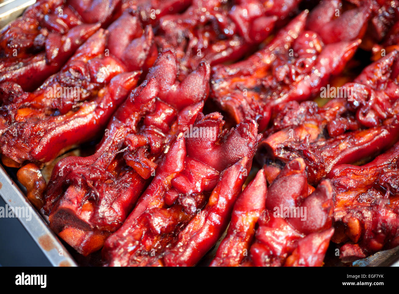 Pork feet delicacy food in China Stock Photo Alamy