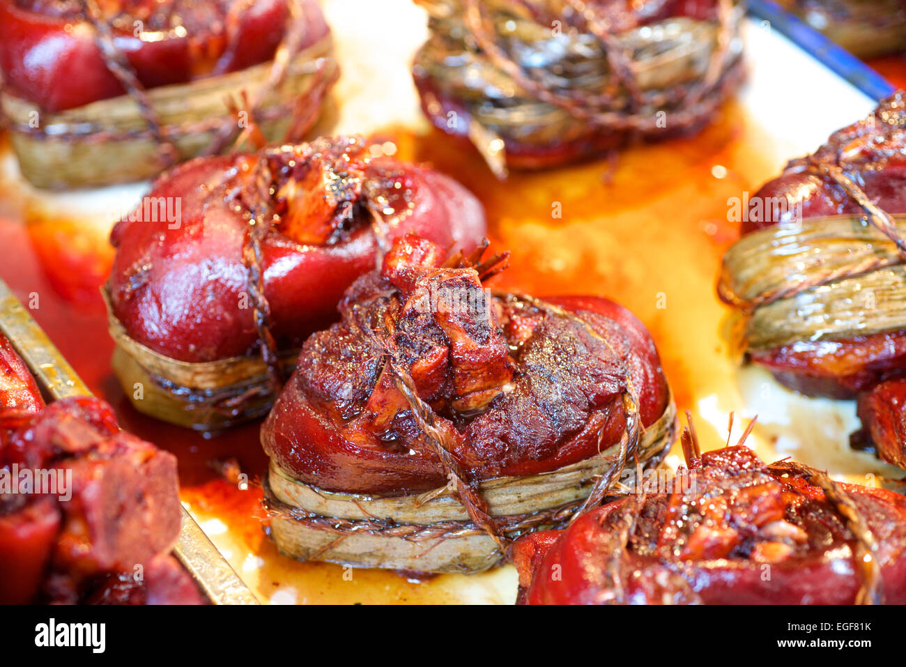 Pork knuckle delicacy food in China Stock Photo