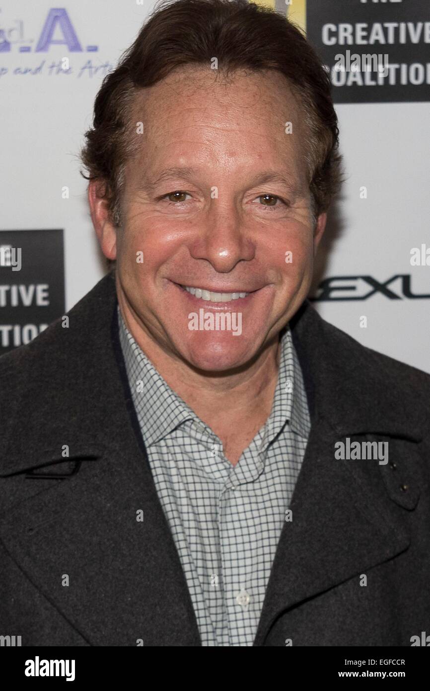 New York, NY, USA. 23rd Feb, 2015. Steve Guttenberg at arrivals for The Creative Coalition Hosts COP SHOW Premiere, Carolines on Broadway, New York, NY February 23, 2015. Credit:  Patrick Cashin/Everett Collection/Alamy Live News Stock Photo