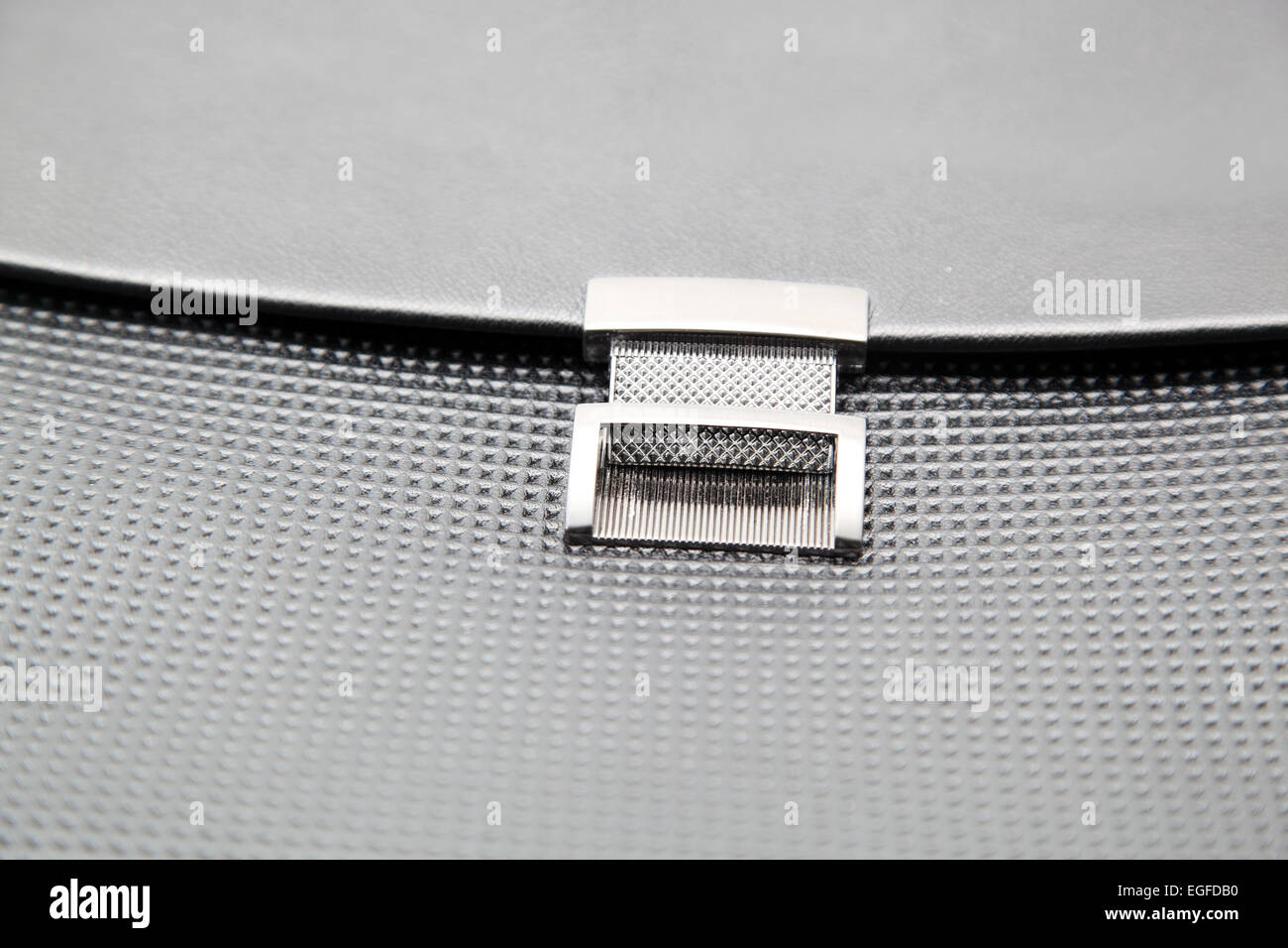 lock in a leather briefcase Stock Photo Alamy