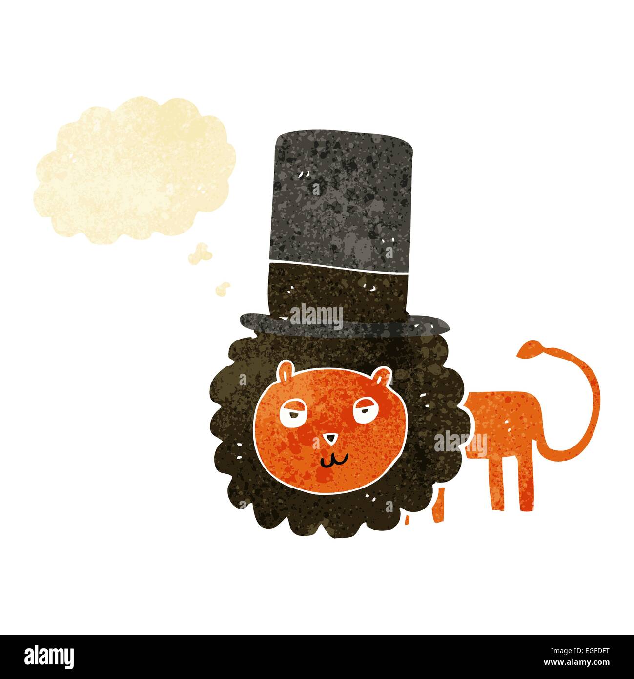 Cartoon lion in top hat hi-res stock photography and images - Alamy