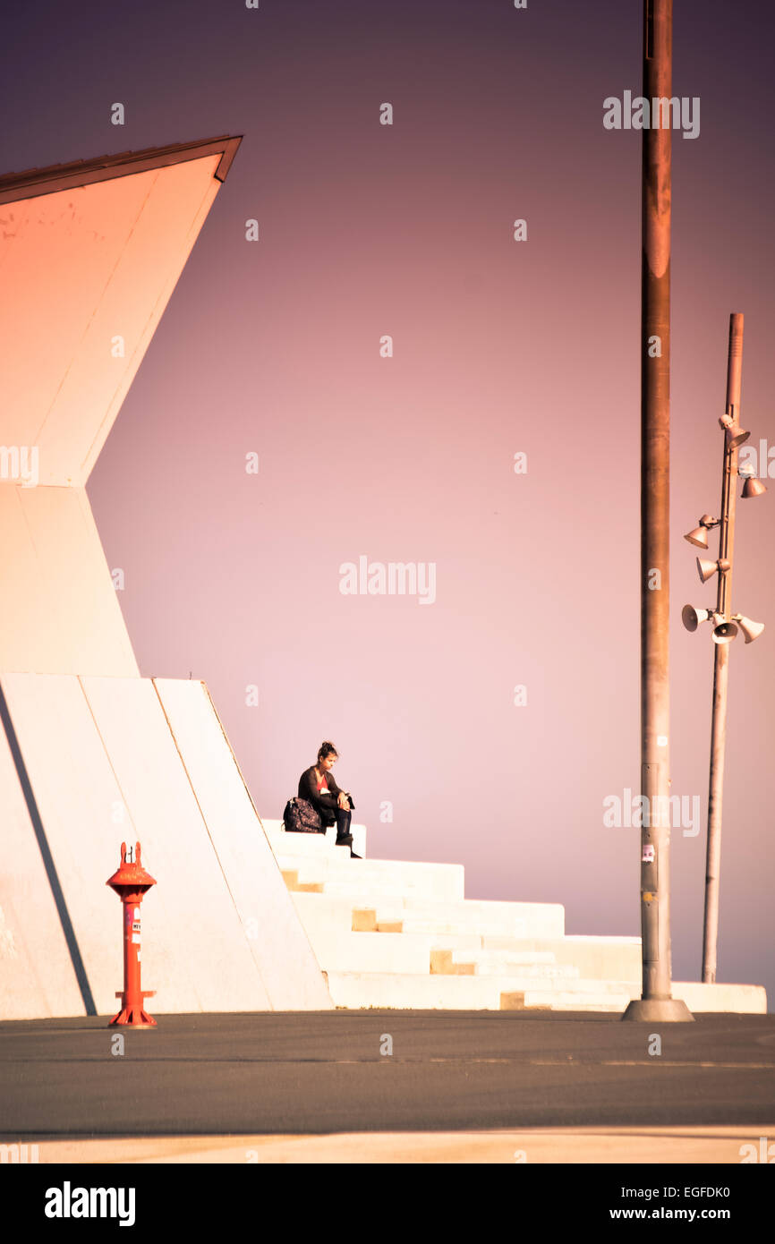 Woman resting alone hi-res stock photography and images - Alamy