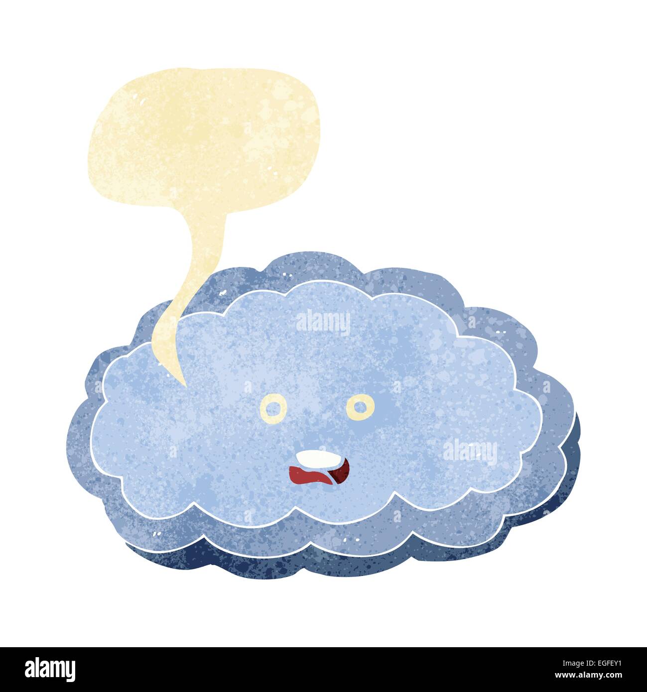 cartoon decorative cloud with speech bubble Stock Vector Image & Art ...