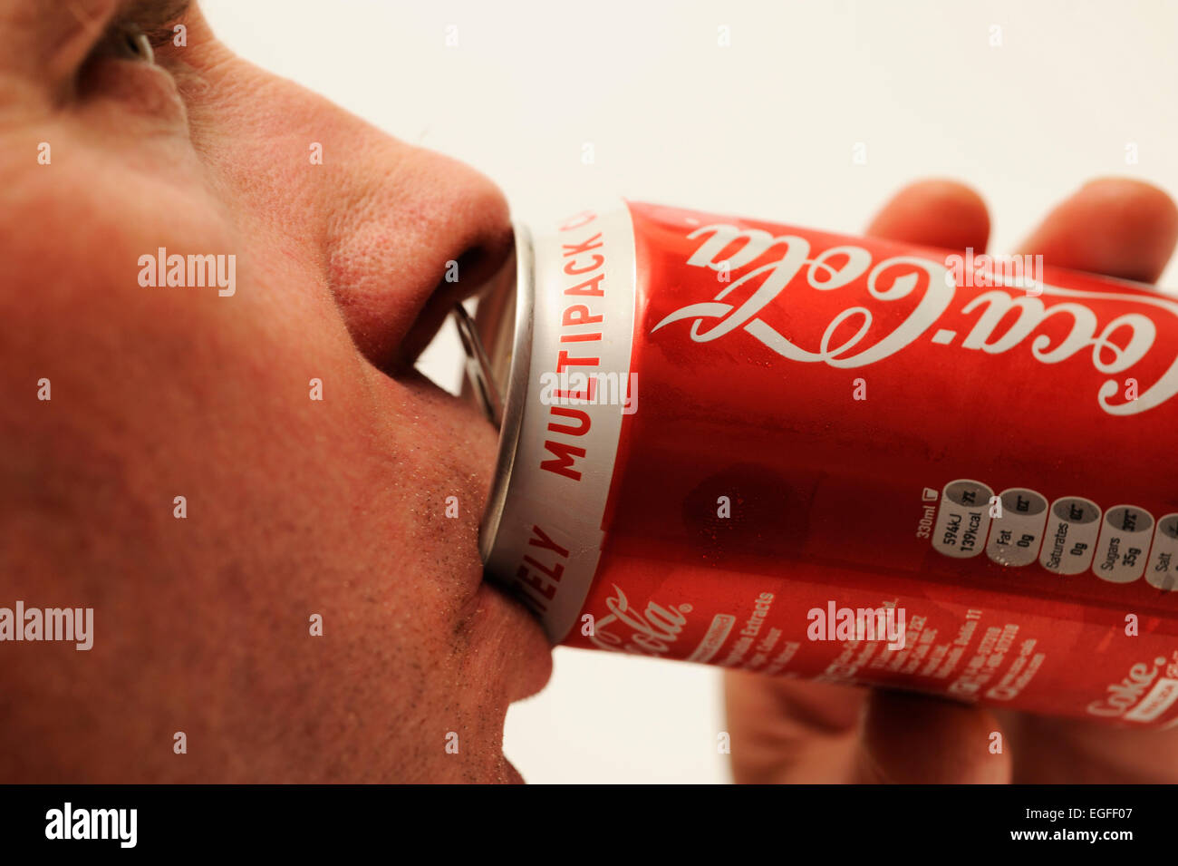 Man drinking coca cola hi-res stock photography and images - Alamy