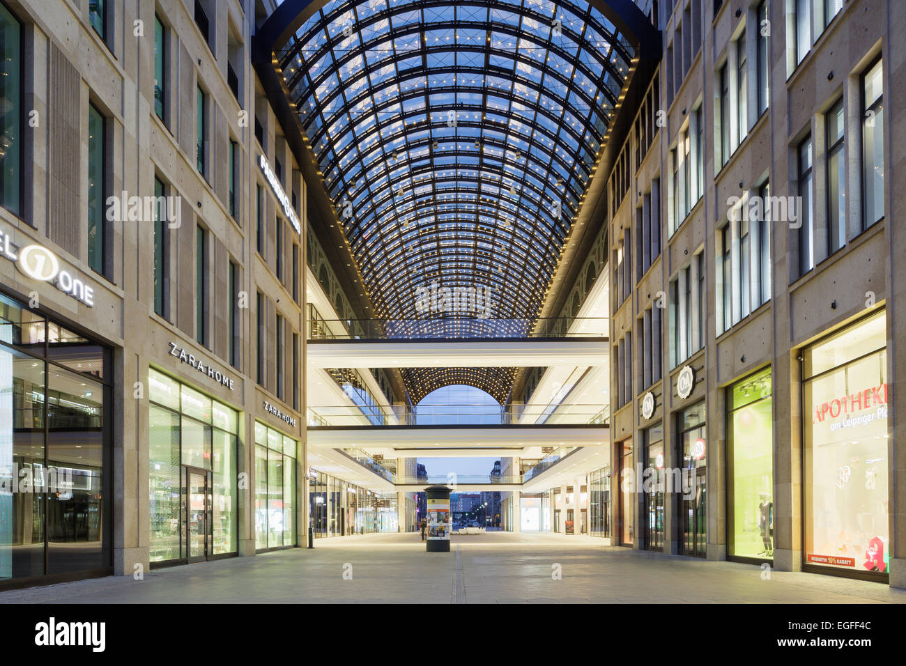 Mall of Berlin, Leipziger Platz, Berlin, Germany Stock Photo - Alamy