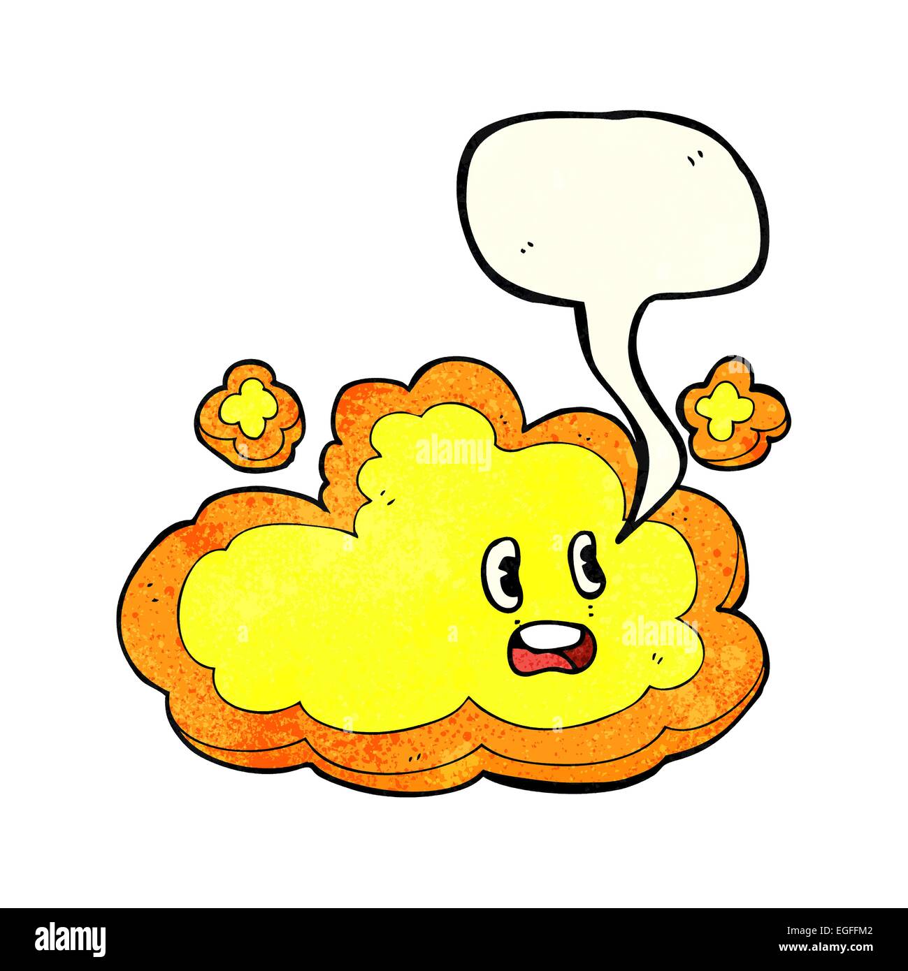 cartoon cloud with speech bubble Stock Vector Image & Art - Alamy
