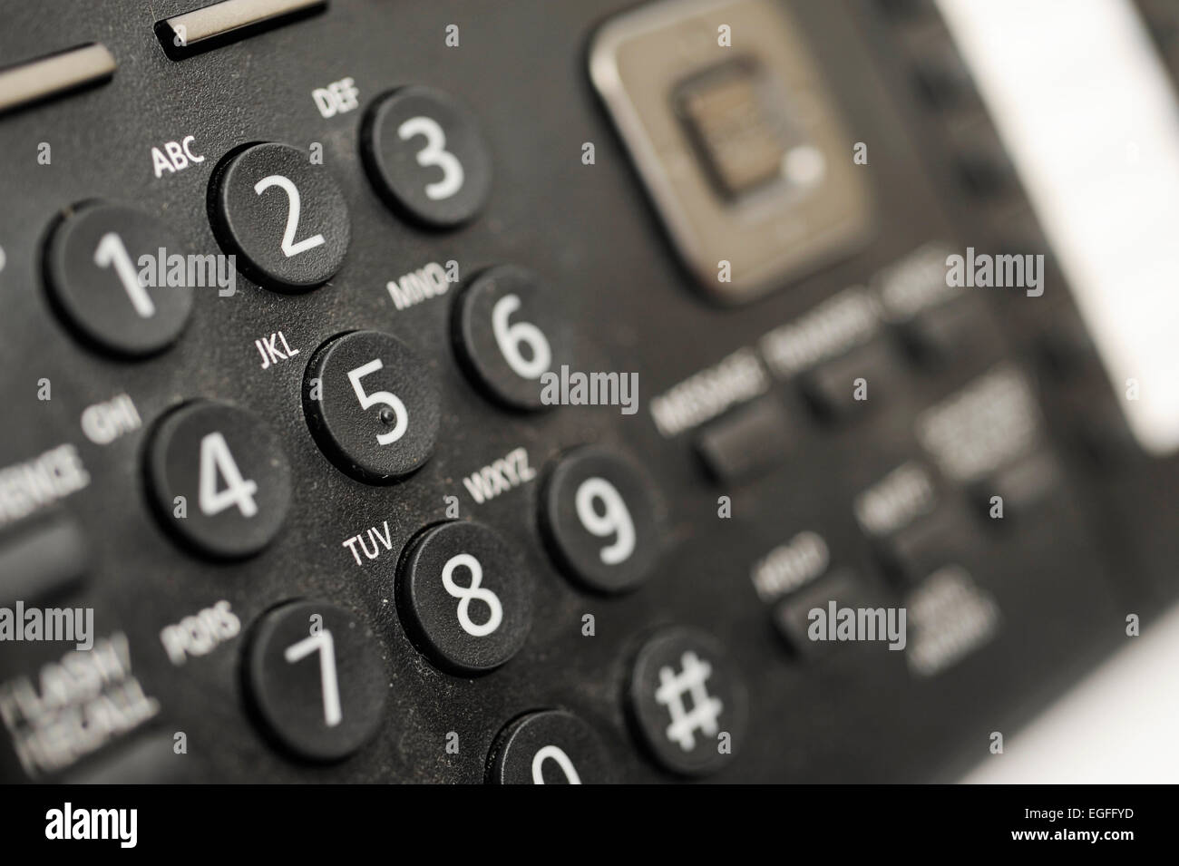 Close up of an Office Phone Stock Photo