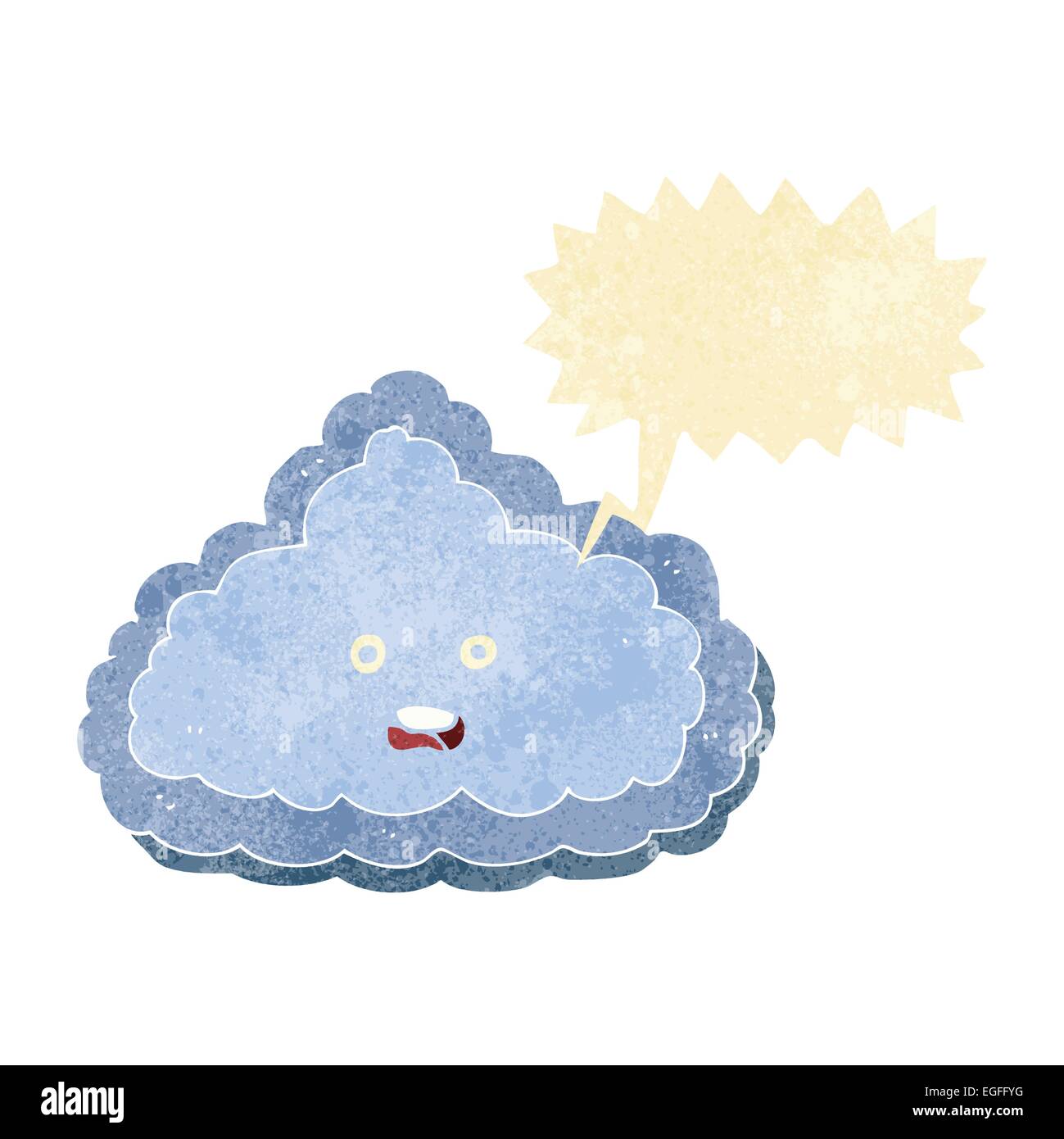 cartoon cloud with speech bubble Stock Vector Image & Art - Alamy