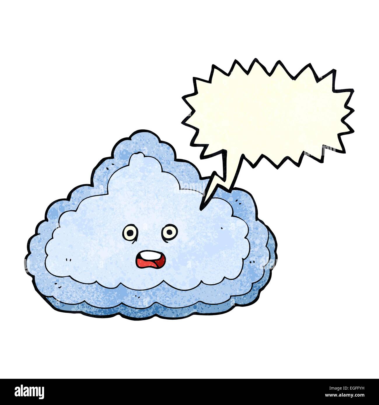 cartoon cloud with speech bubble Stock Vector Image & Art - Alamy