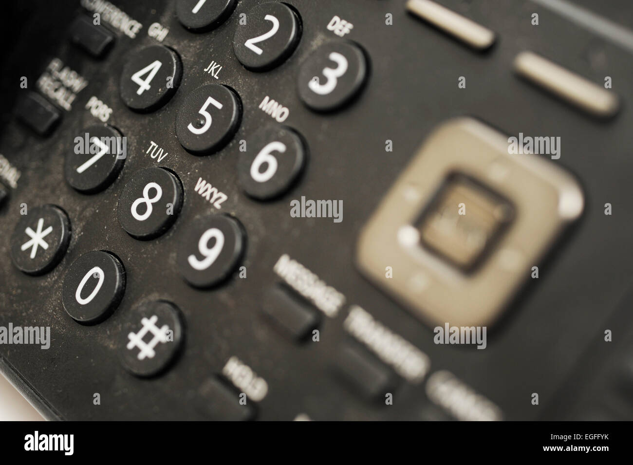 Close up of an Office Phone Stock Photo