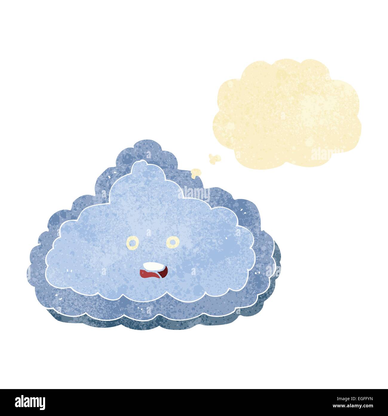 cartoon cloud with thought bubble Stock Vector Image & Art - Alamy