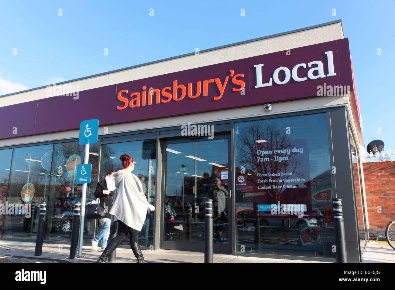 Sainsbury's Local supermarket Stock Photo Alamy
