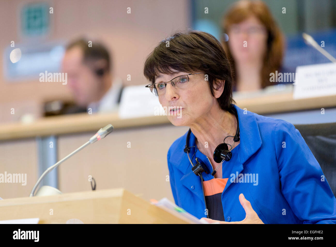 Belgium, Brussels Marianne Thyssen attending the hearing of the future