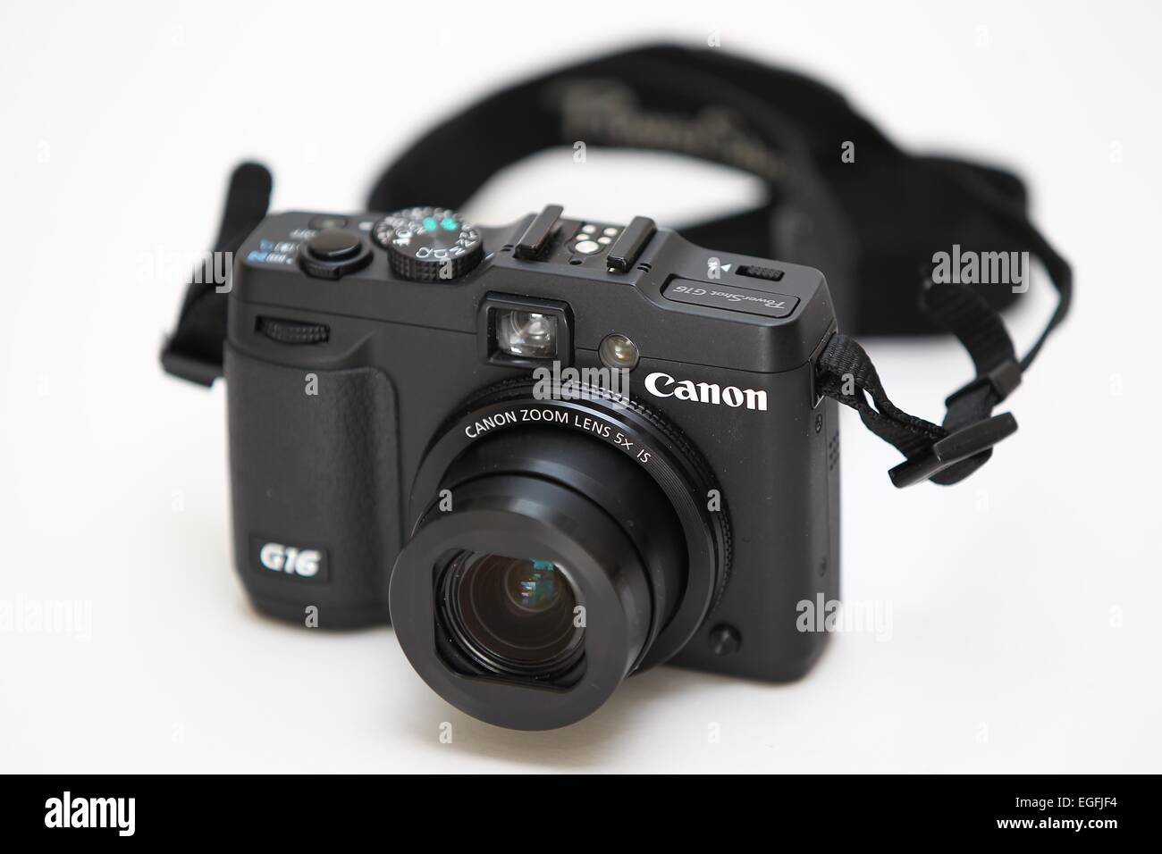 Canon Powershot G16 Digital Compast Camera. Stock Photo