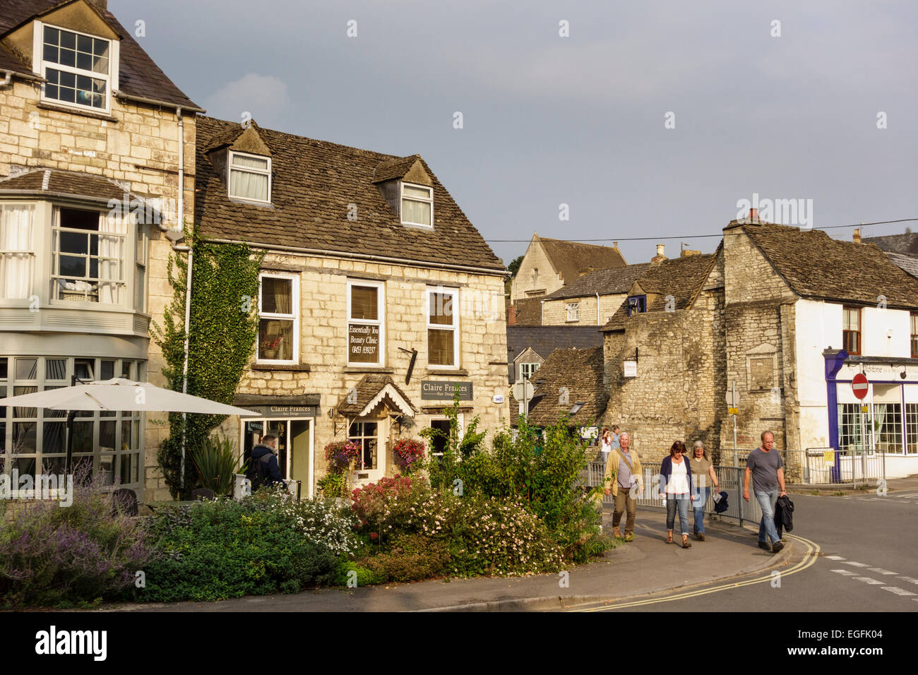 Old Cotswold stone buildings in Nailsworth, Gloucestershire, UK Stock Photo