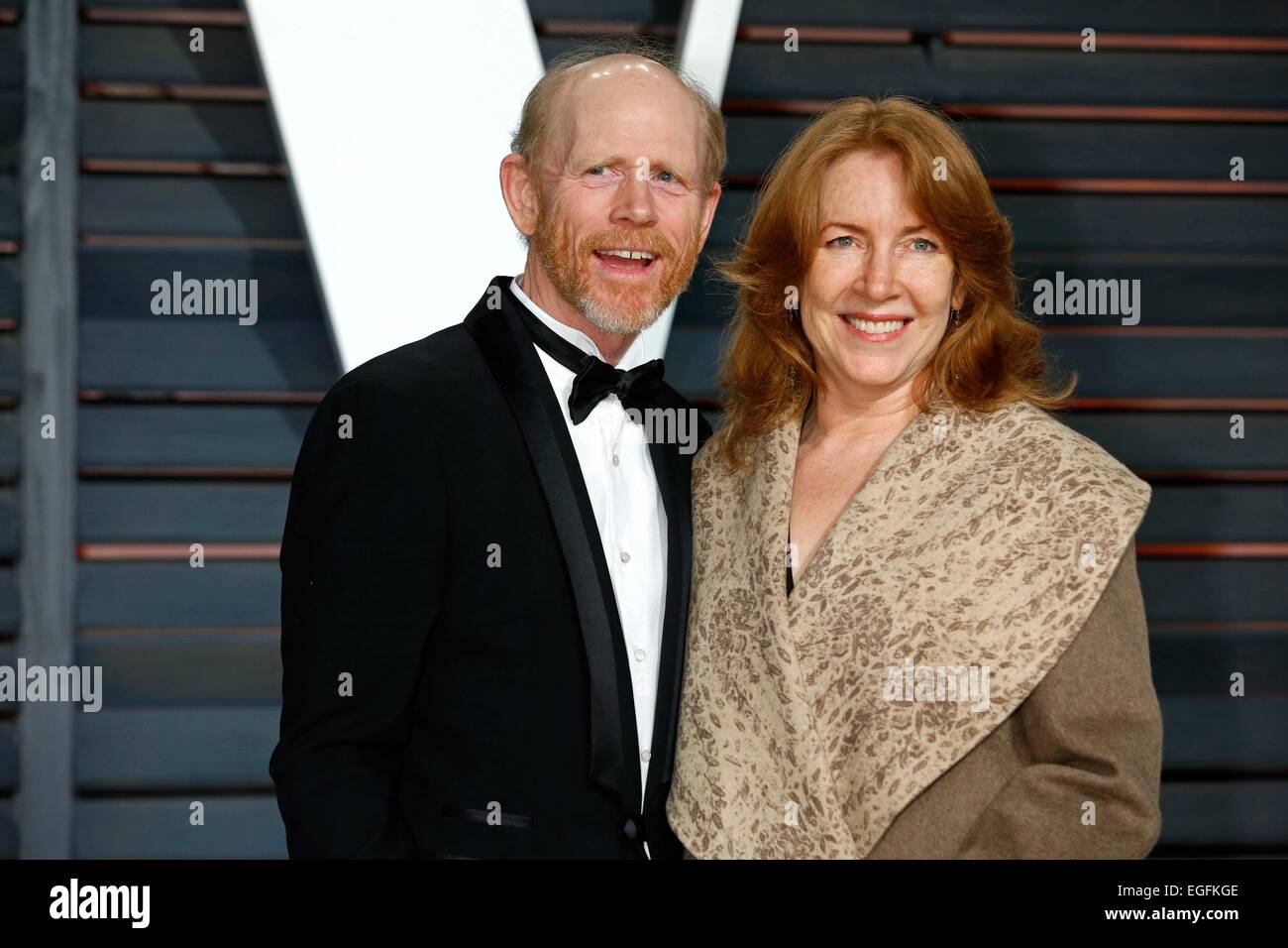 Beverly Hills, CA, USA. 23rd Feb, 2015. Ron Howard, Cheryl Howard