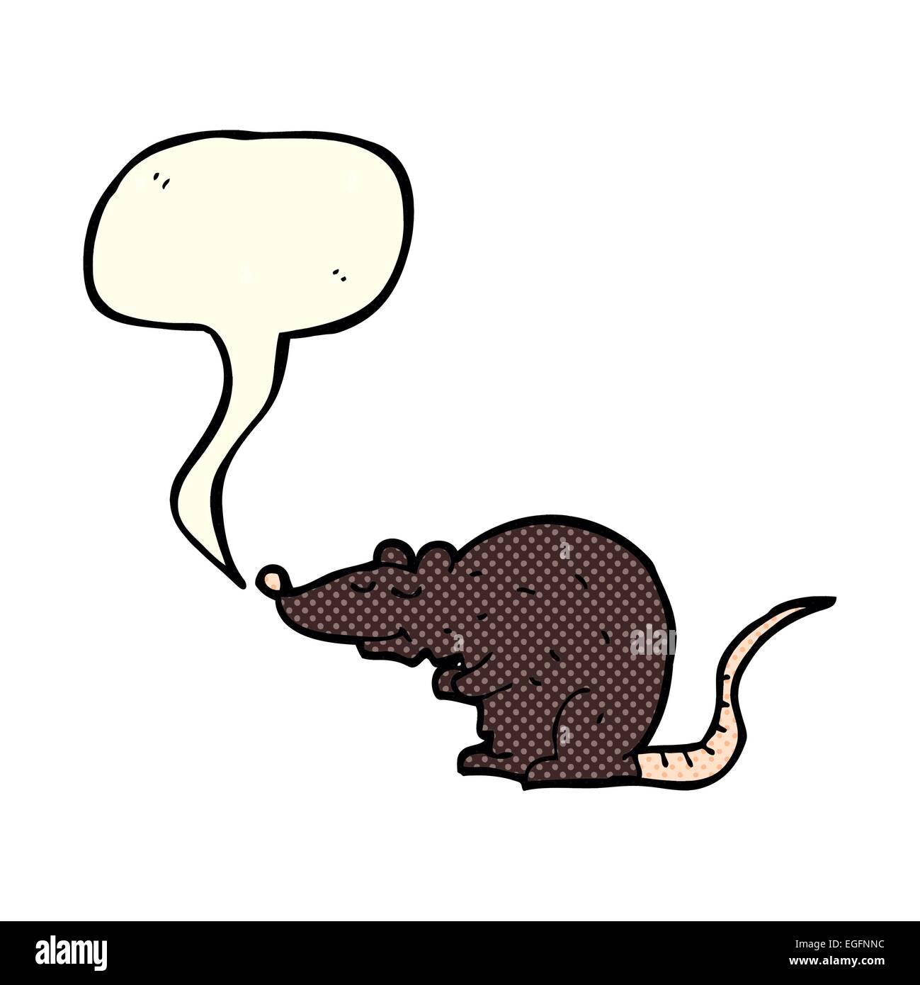 Cartoon black rat bubble hi-res stock photography and images - Alamy