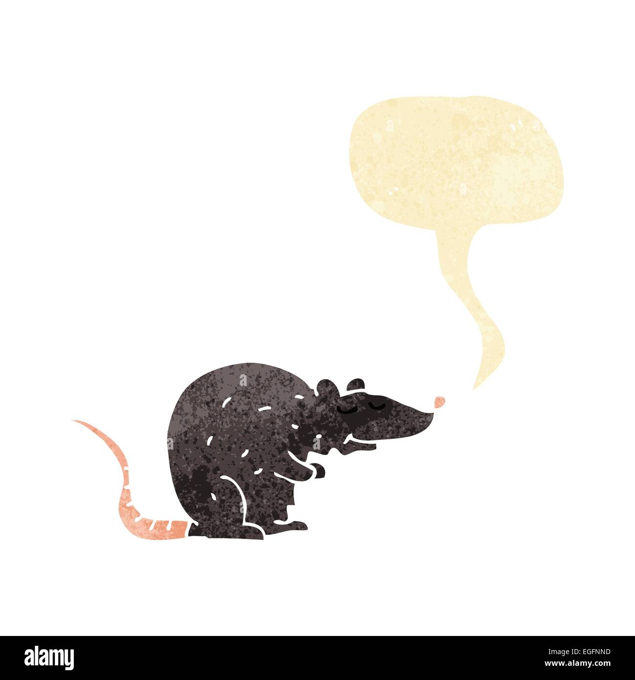 Cartoon black rat bubble hi-res stock photography and images - Alamy