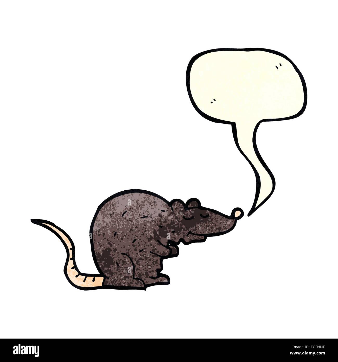 Cartoon black rat bubble hi-res stock photography and images - Alamy
