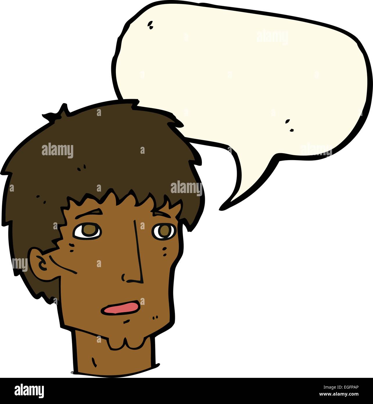 Cartoon worried man speech hi-res stock photography and images - Alamy