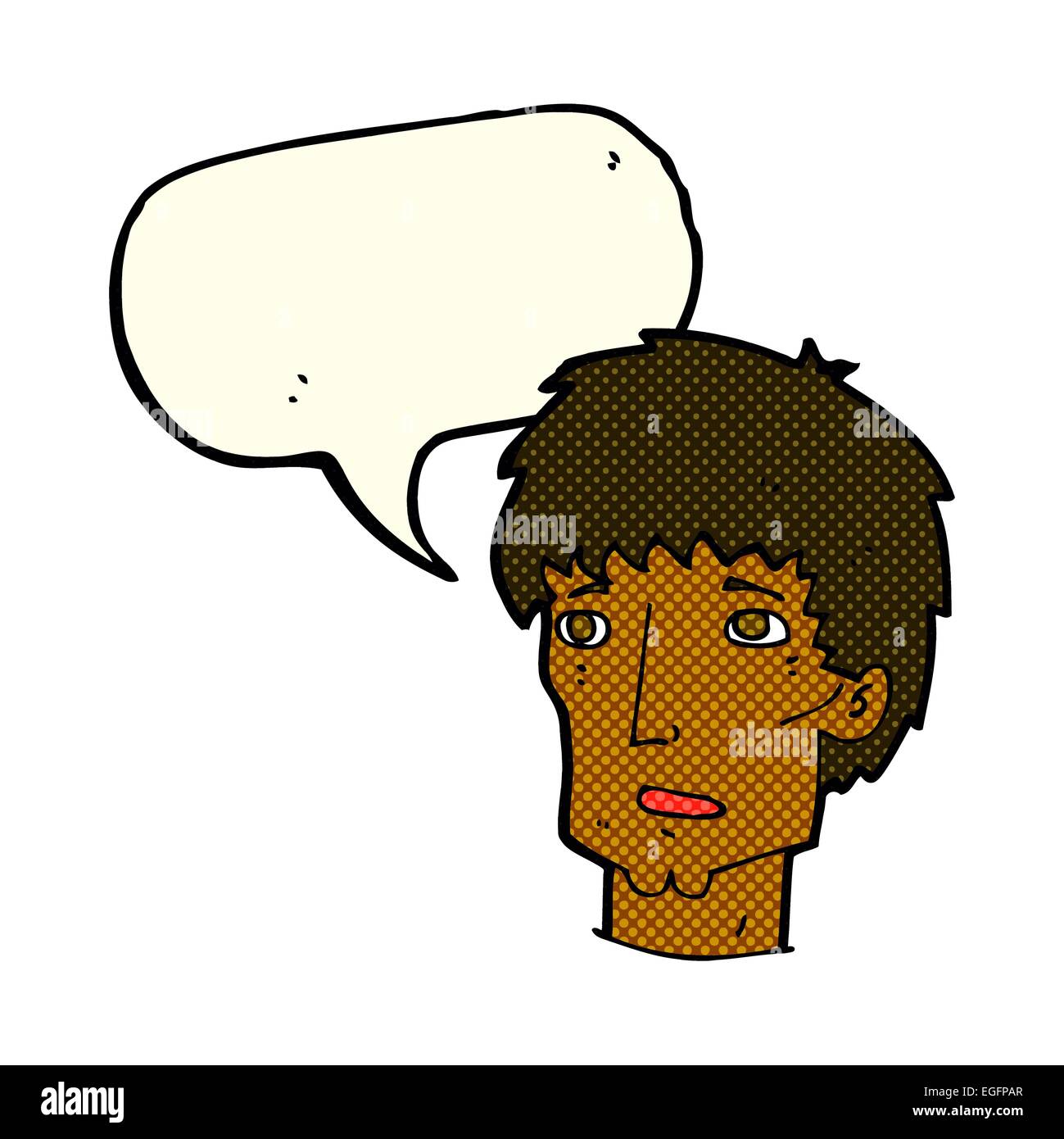 Cartoon worried man speech hi-res stock photography and images - Alamy
