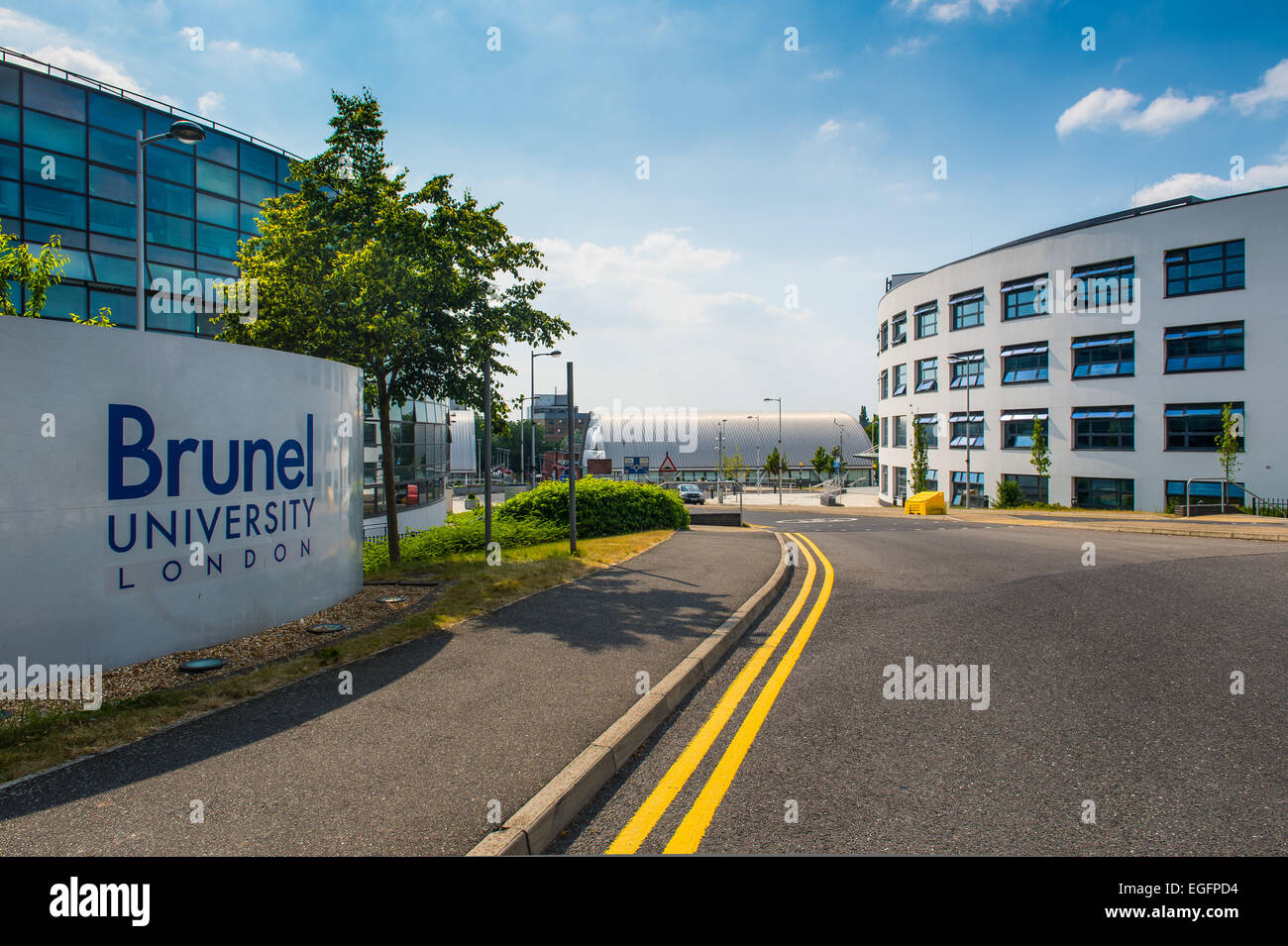 Entrance to Brunel University Stock Photo