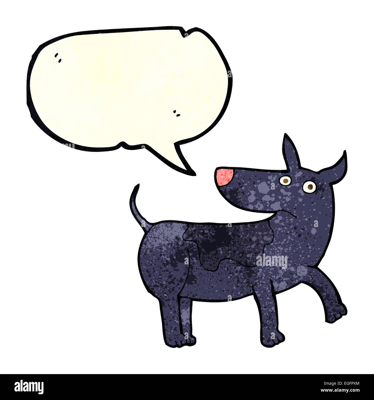 funny cartoon dog with speech bubble Stock Vector Image & Art - Alamy