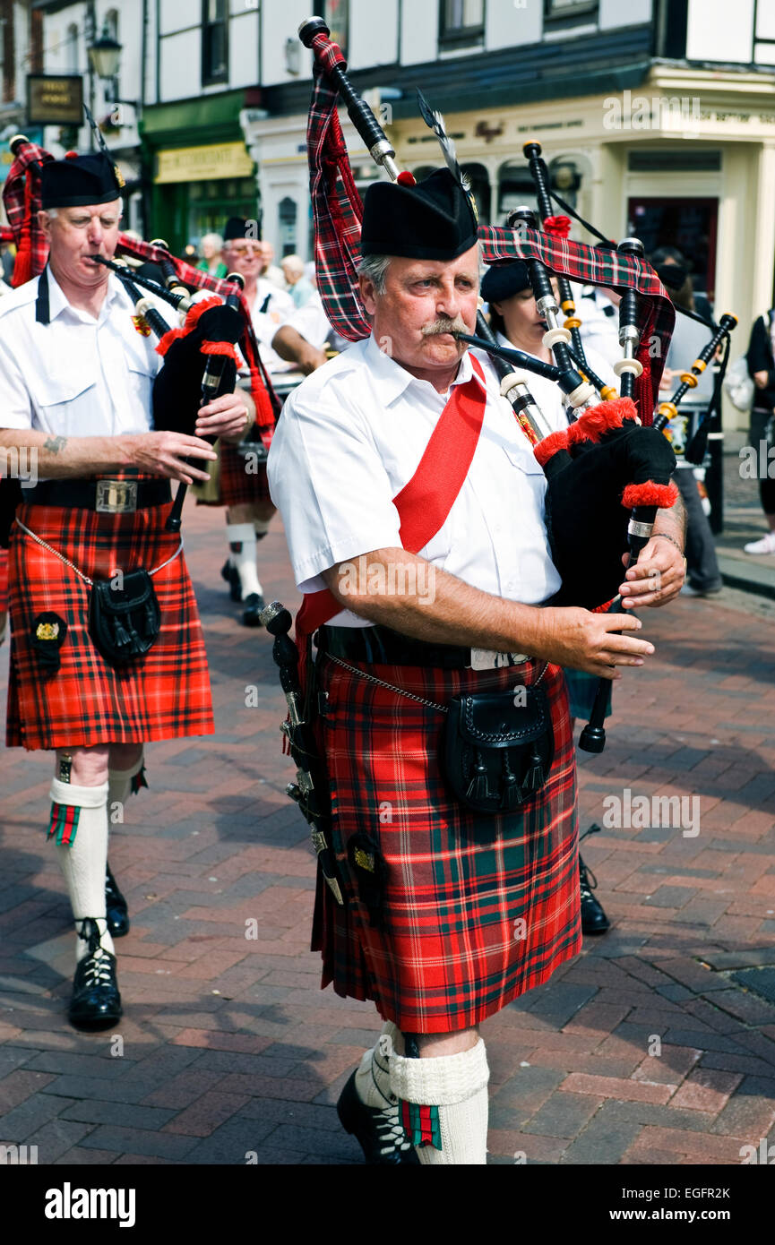 scottish pipe band Stock Photo Alamy