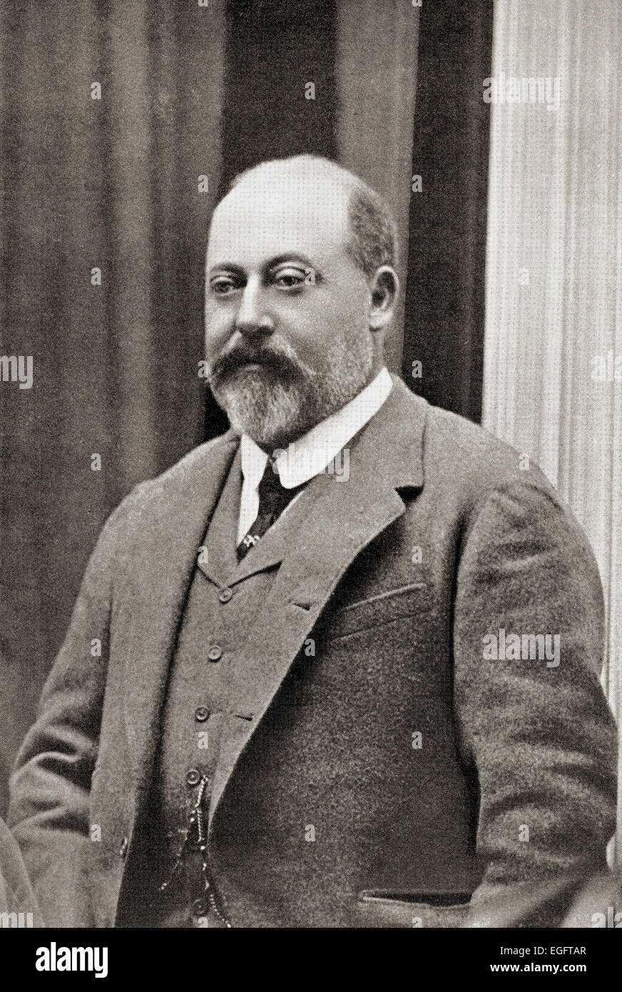 Edward VII,  1841 – 1910.  King of the United Kingdom and the British Dominions and Emperor of India. Stock Photo