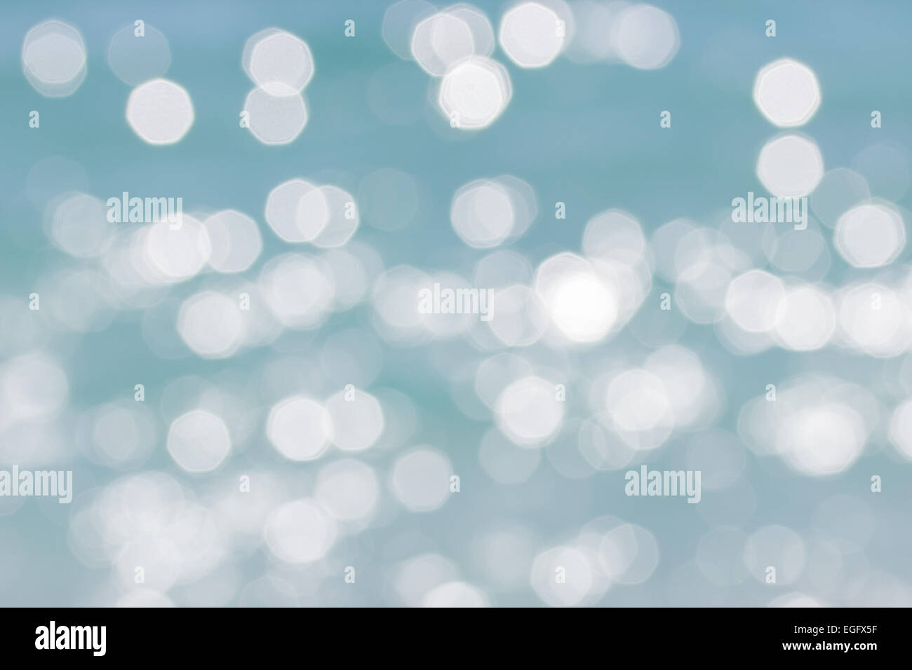 View Blue Ocean Bokeh Background