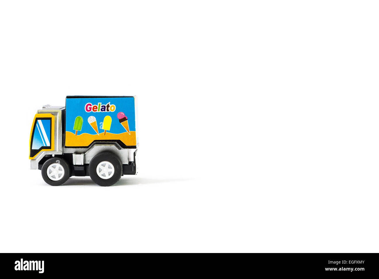 Toys ice cream truck. "Gelato" Italian Ice Cream Stock Photo Alamy