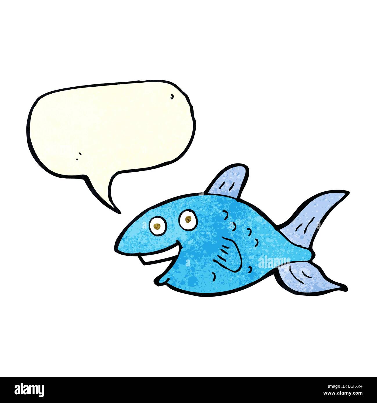 cartoon fish with speech bubble Stock Vector Image & Art - Alamy