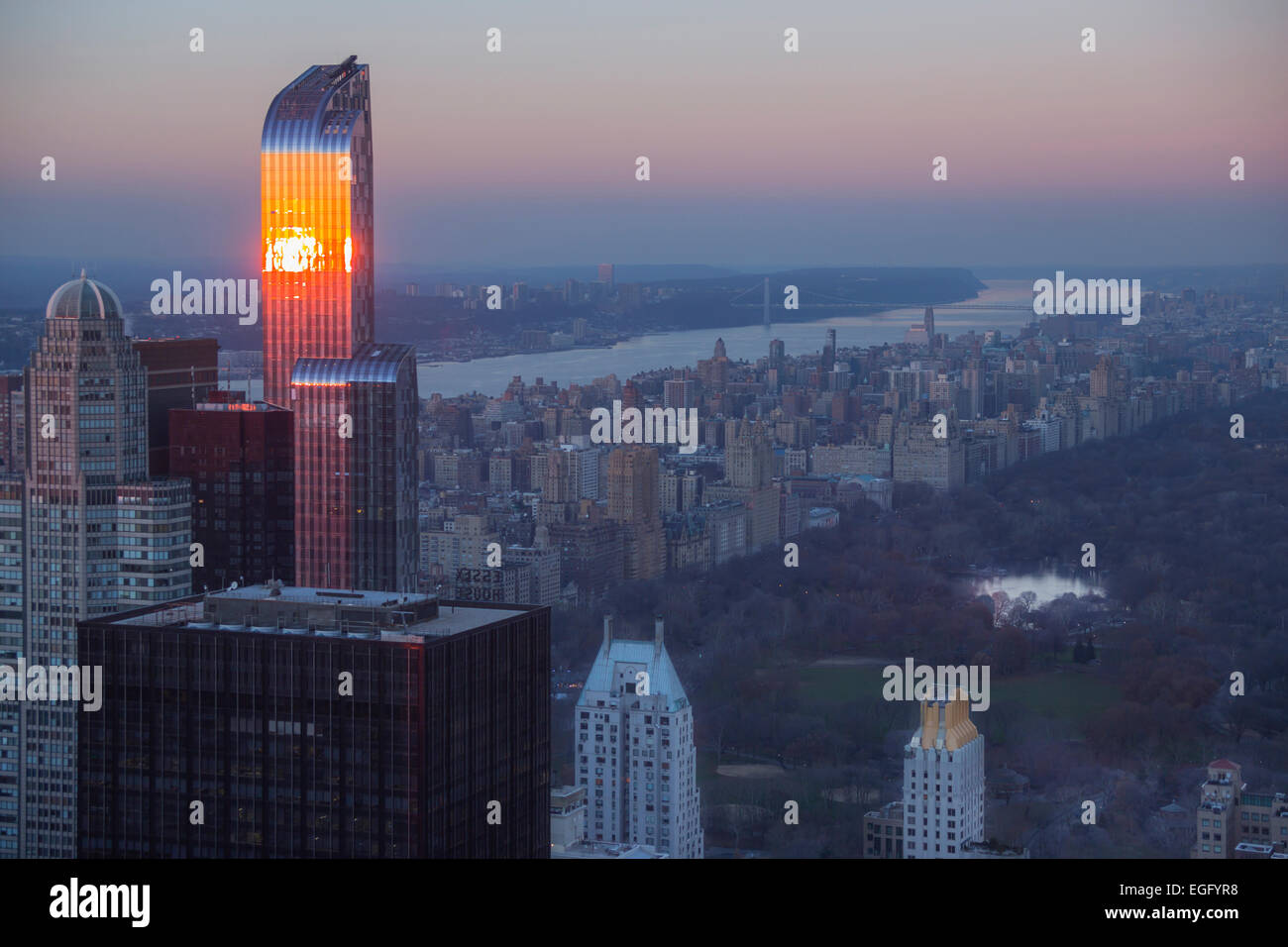 One57 Tower Skyscraper Central Park South Skyline Manhattan New York Stock Photo Alamy