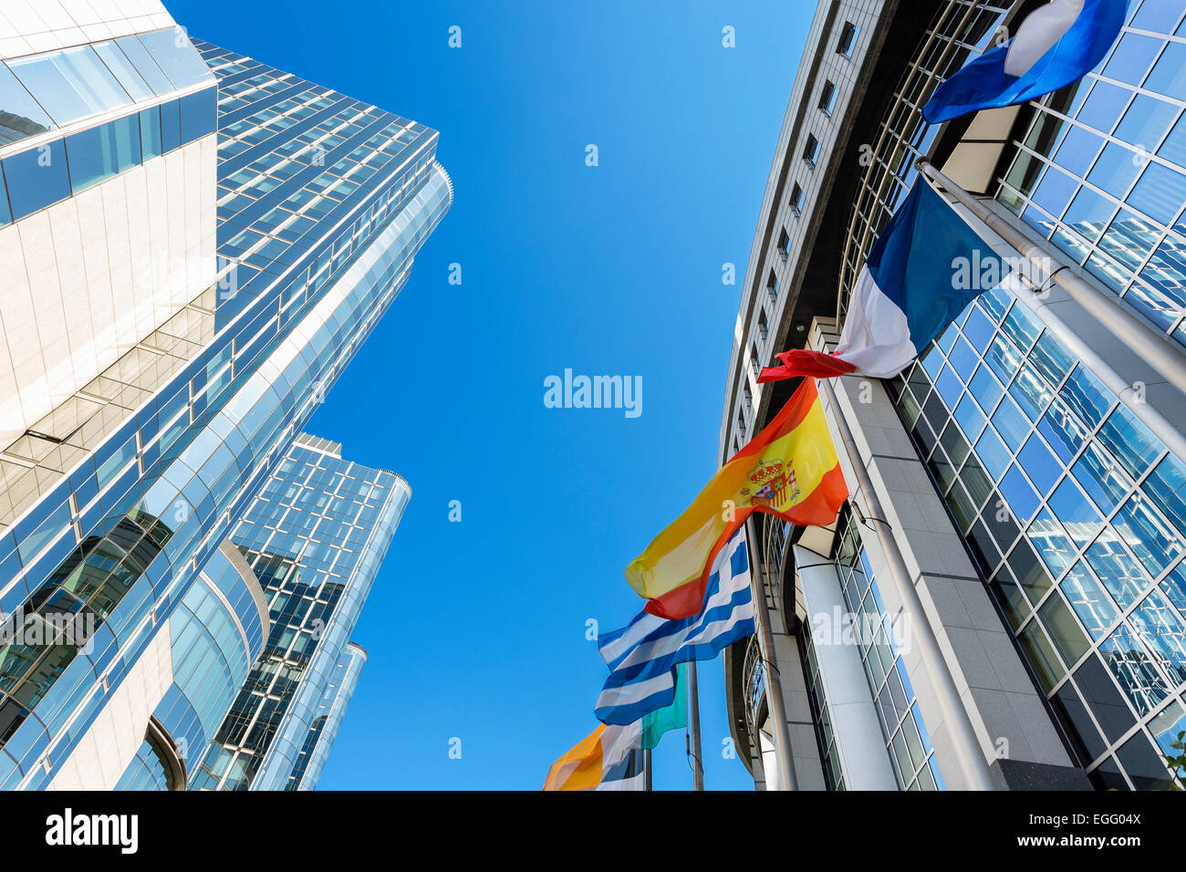 Brussels, EU parliament building Stock Photo