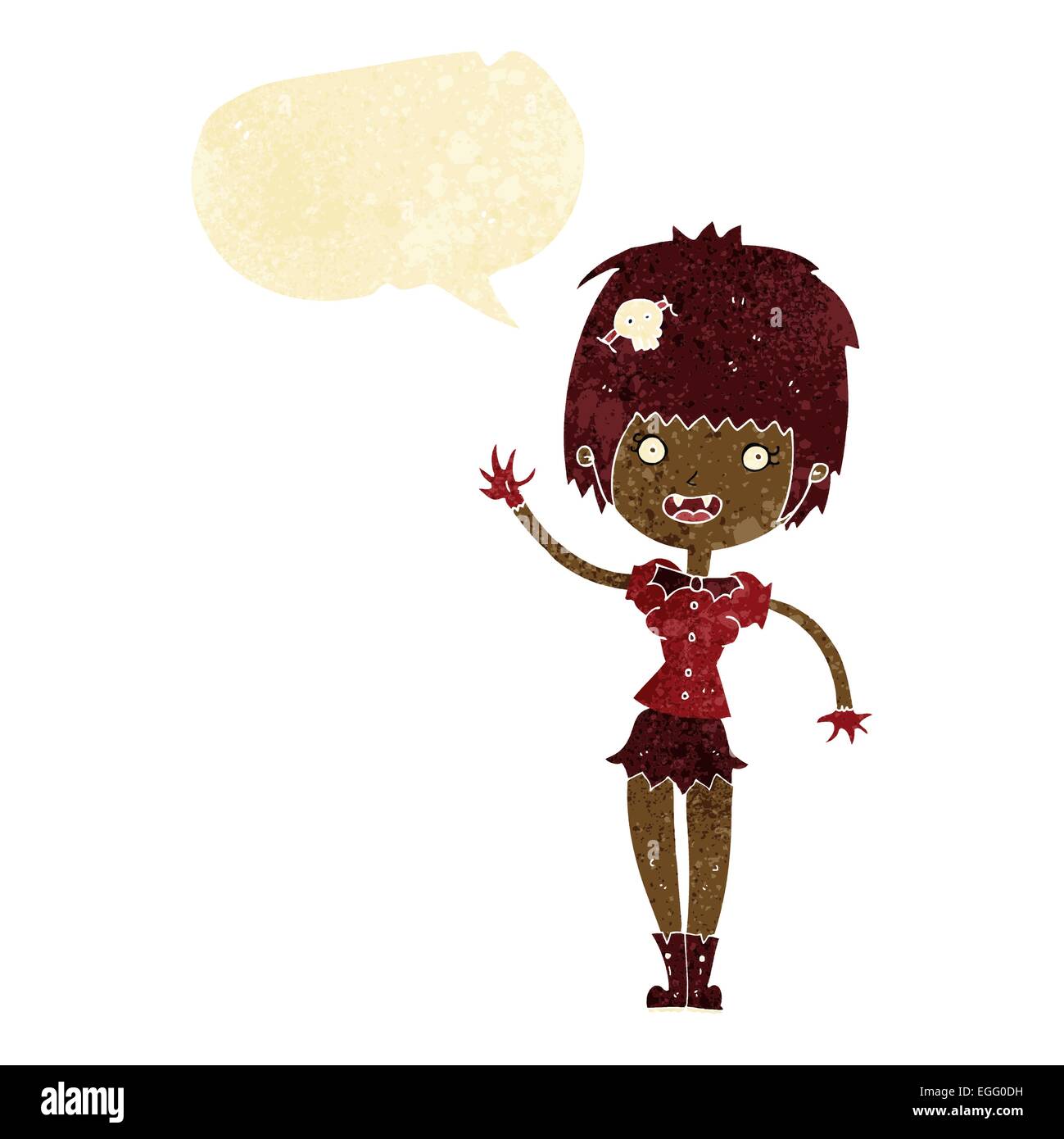 Cartoon girl waving bubble hi-res stock photography and images - Alamy