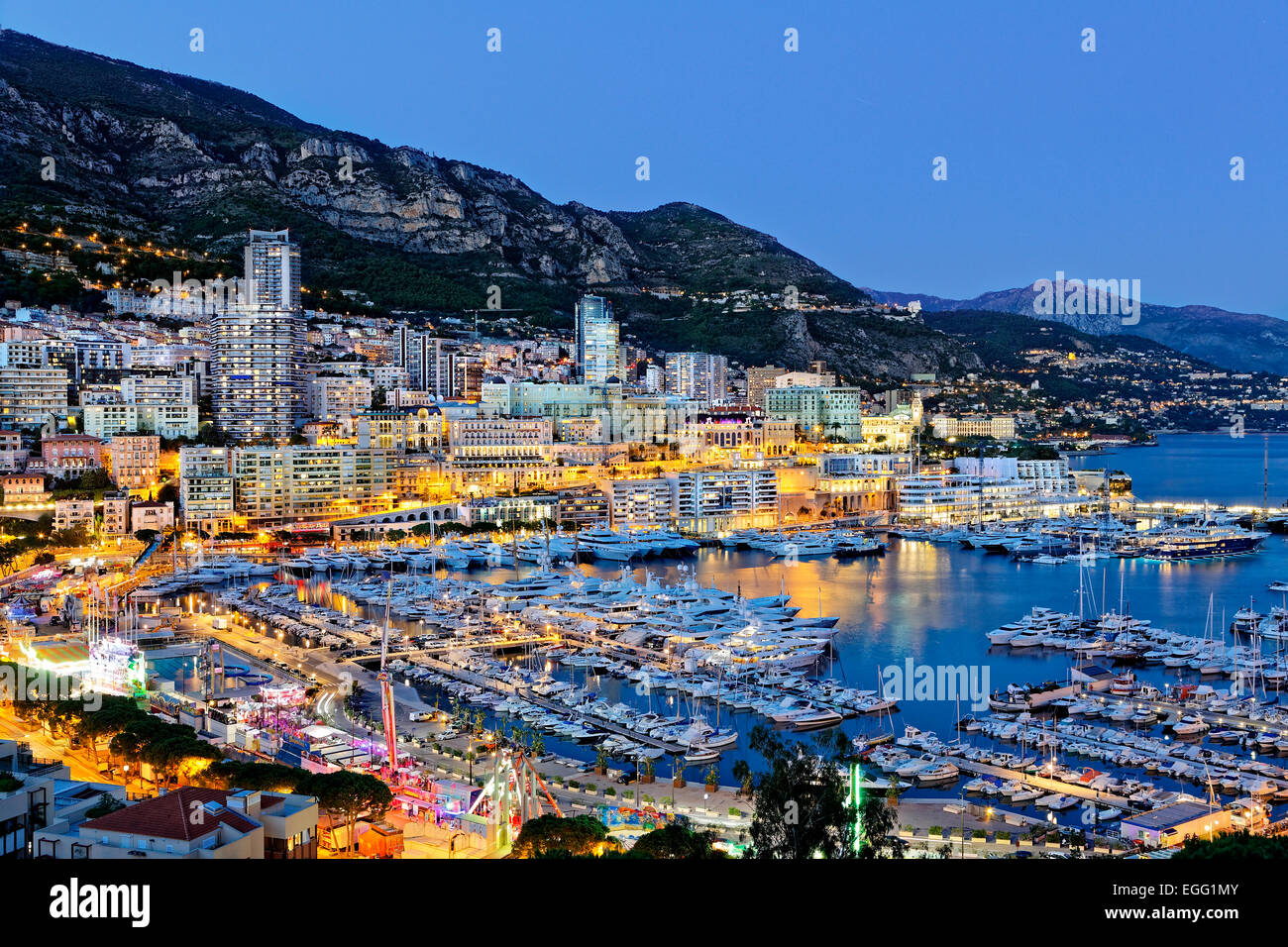Monaco harbour Stock Photo
