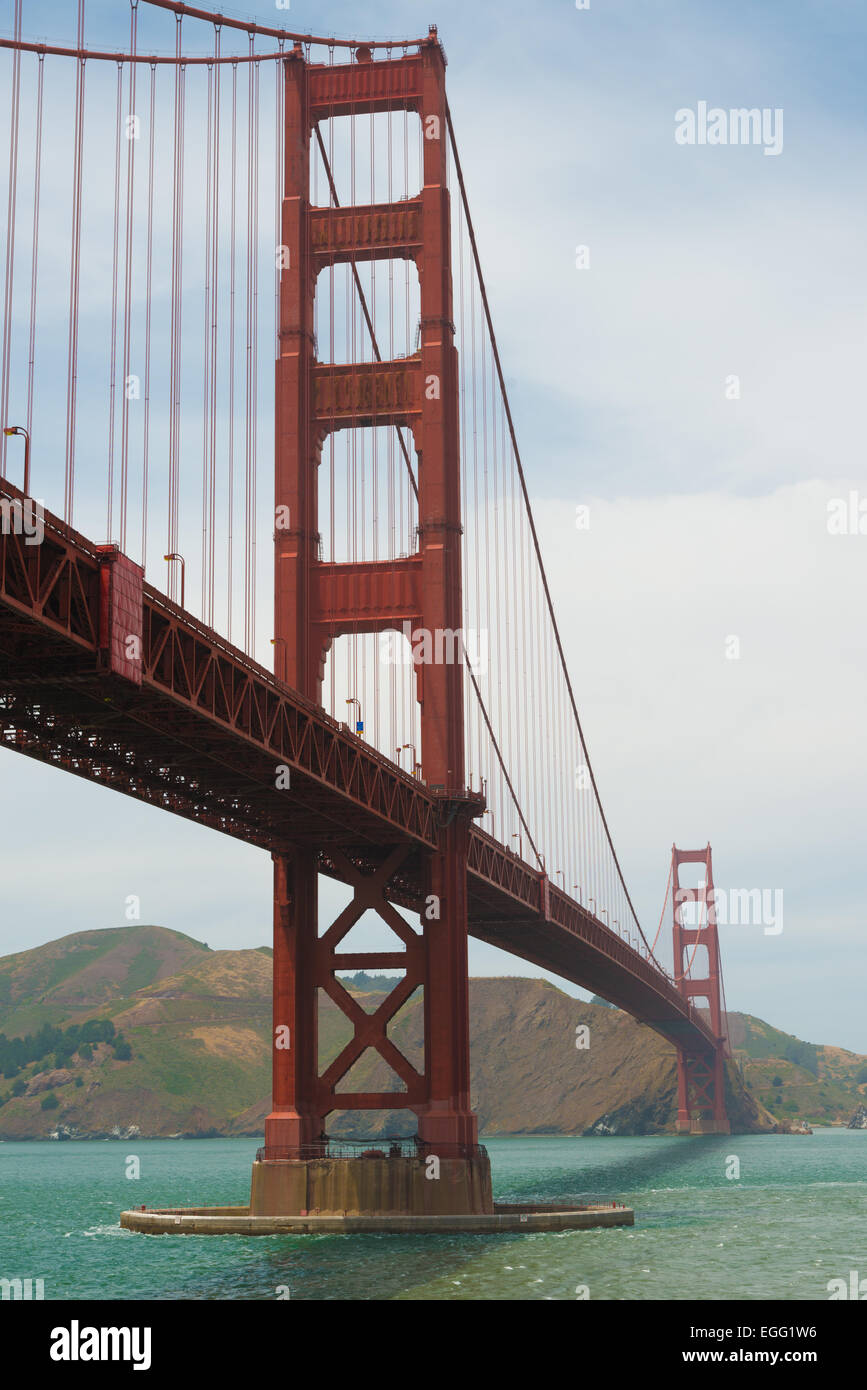 The famous Golden Gate Bridge in San Francisco California, USA Stock Photo