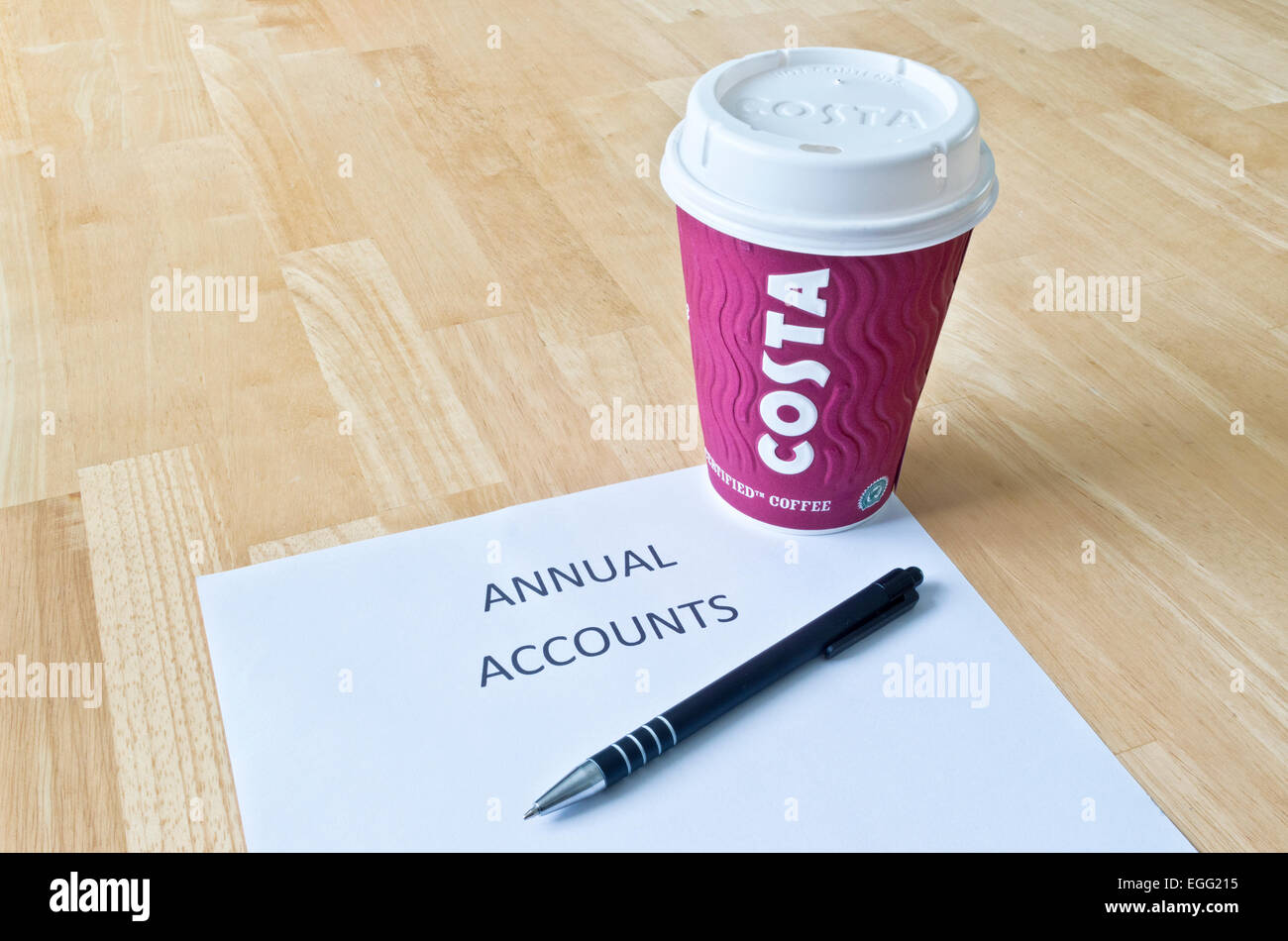 Cup of Costa Coffee in an Office Environment Stock Photo Alamy