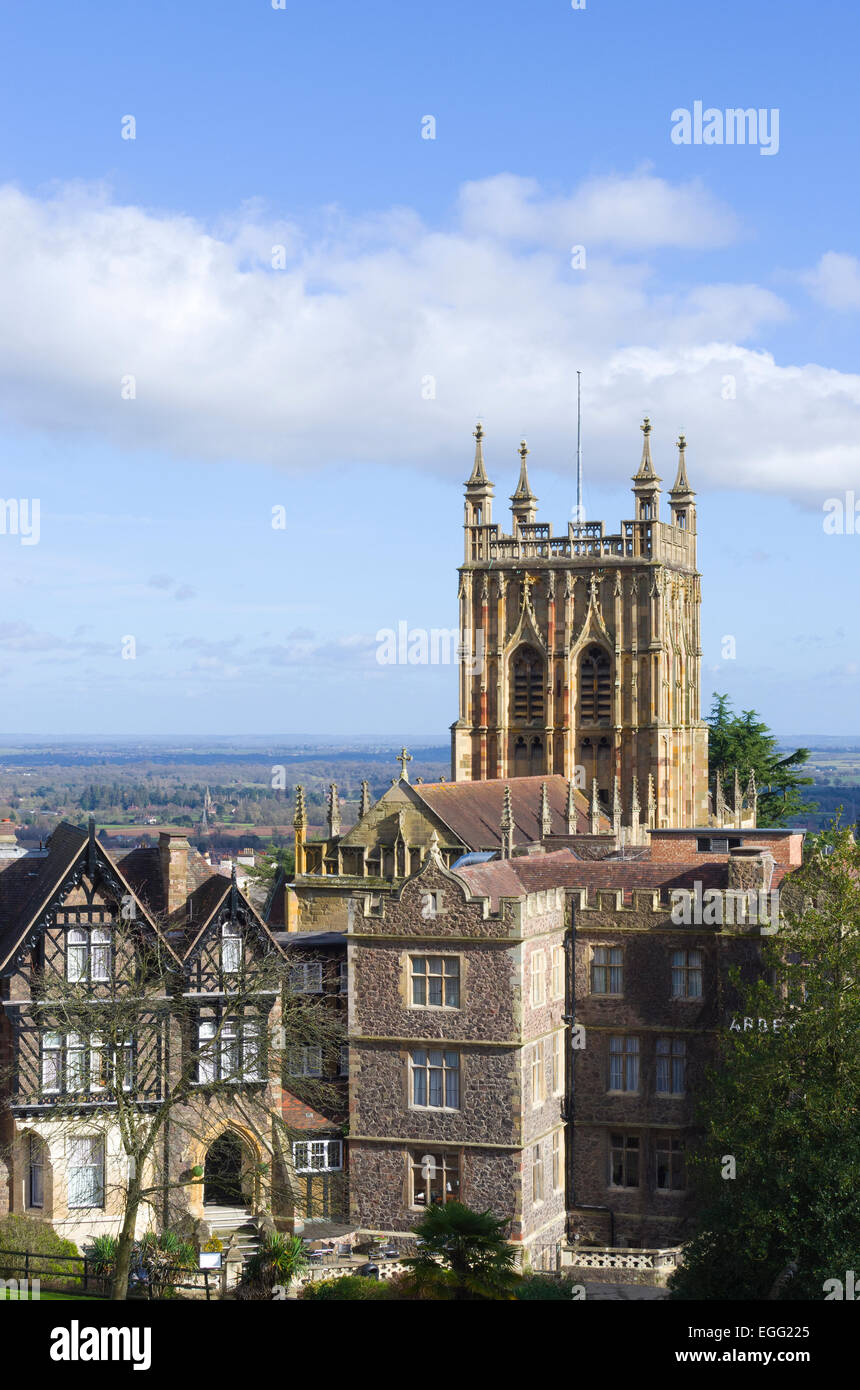 Great Malvern Priory, Abbey Hotel, Great Malvern, Worcestershire, England, UK Stock Photo