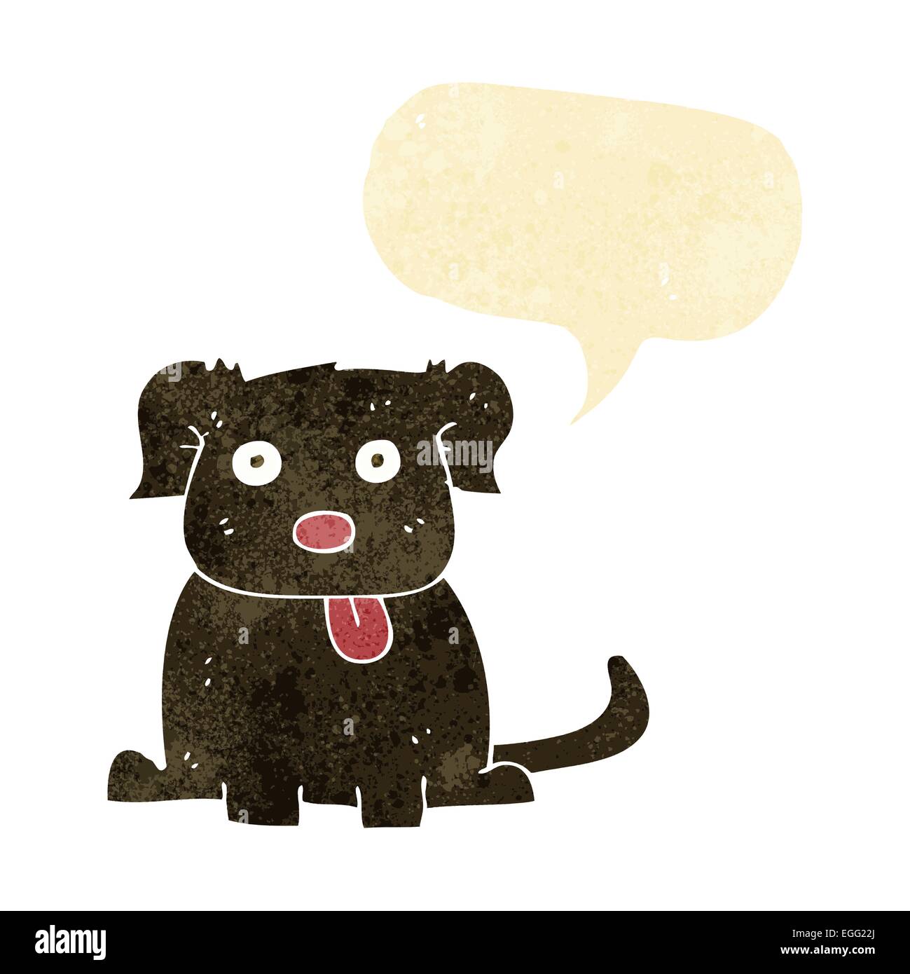 cartoon dog with speech bubble Stock Vector Image & Art - Alamy