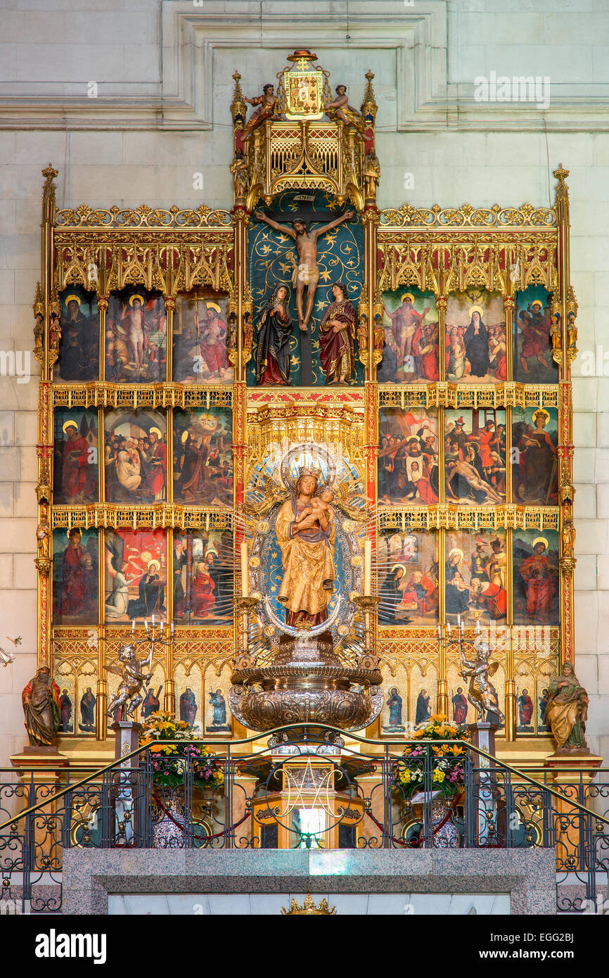 Madrid, Almudena Cathedral Stock Photo