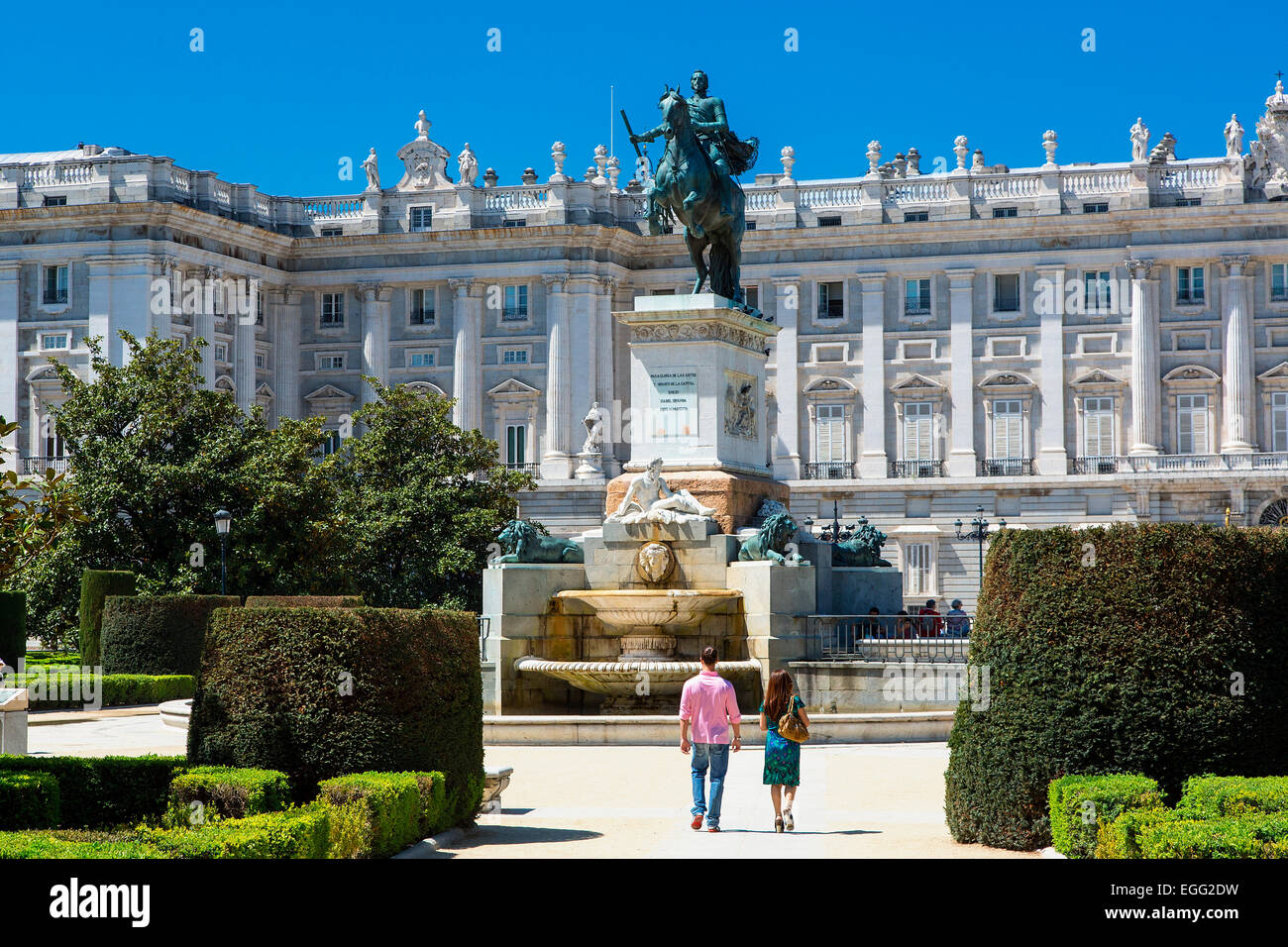 Plaza de Oriente, Madrid Spain Stock Photo