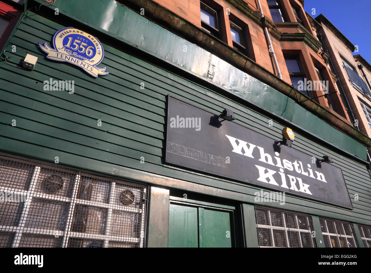 The Whistlin Kirk Bar in Gallowgate, Glasgow, Scotland Stock Photo Alamy