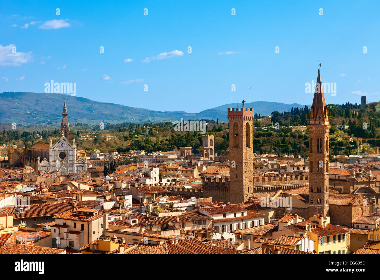 Italy, Skyline of Florence Stock Photo