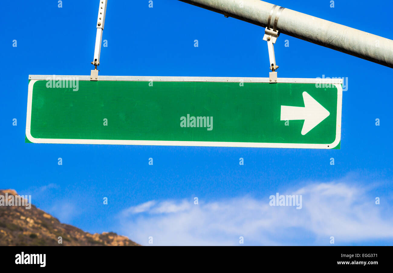 Blank Street Sign Stock Photo Alamy