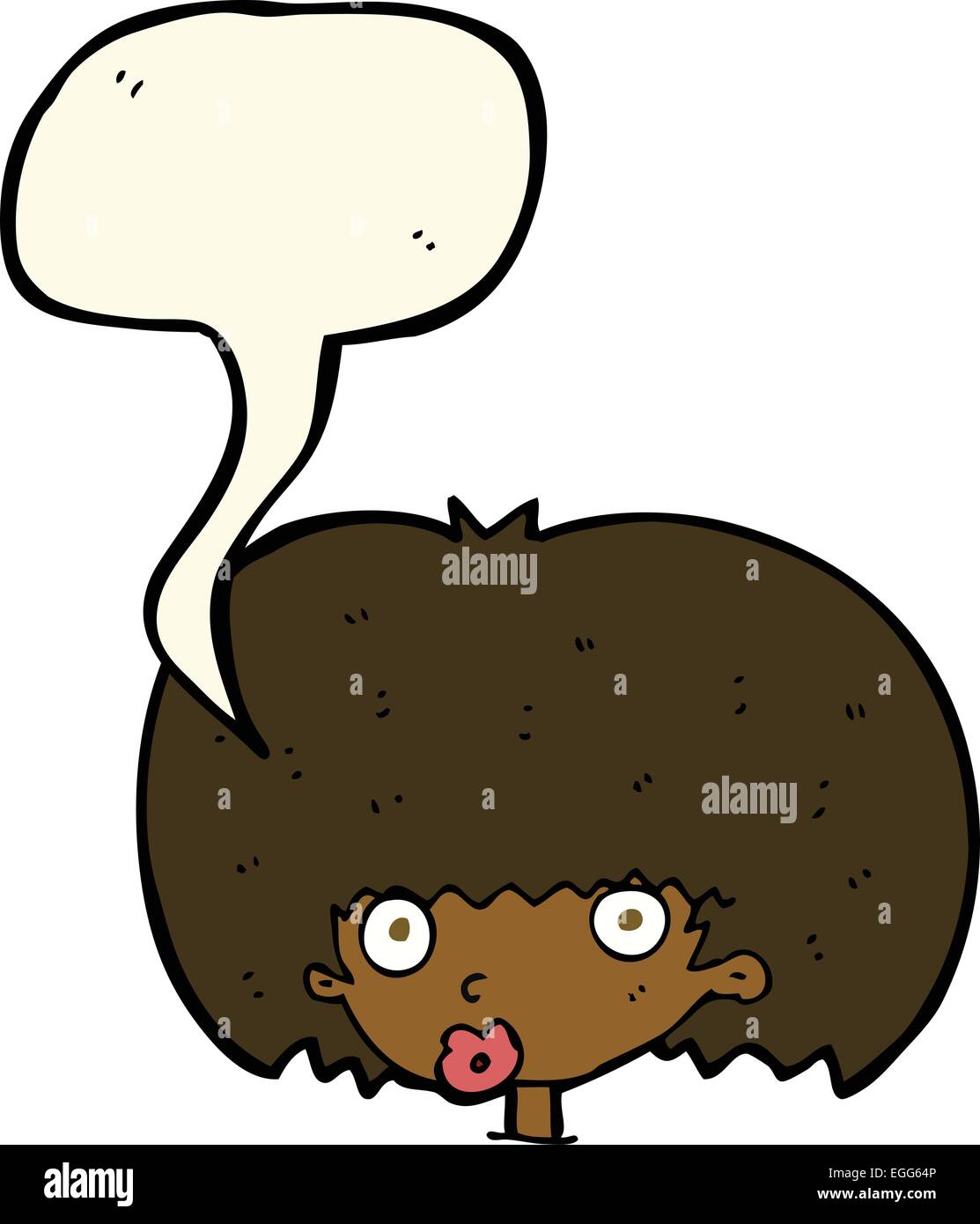 cartoon surprised woman with speech bubble Stock Vector Image & Art - Alamy
