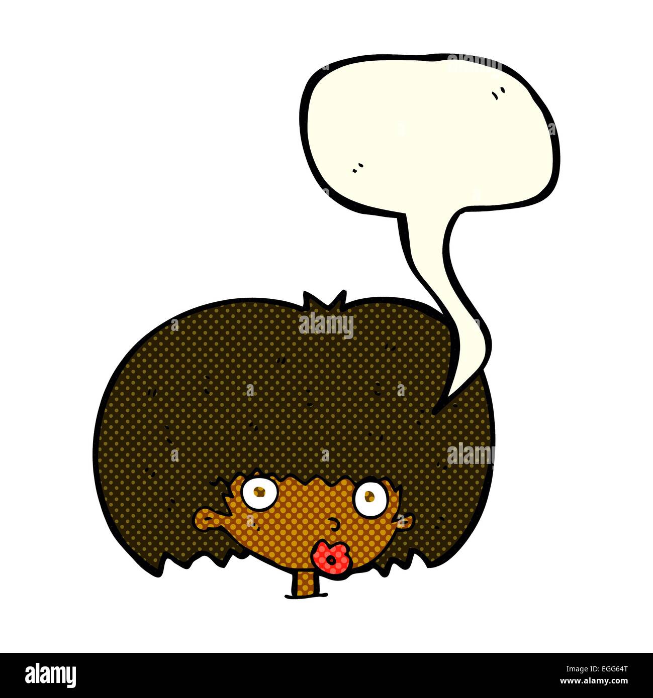 cartoon surprised woman with speech bubble Stock Vector Image & Art - Alamy